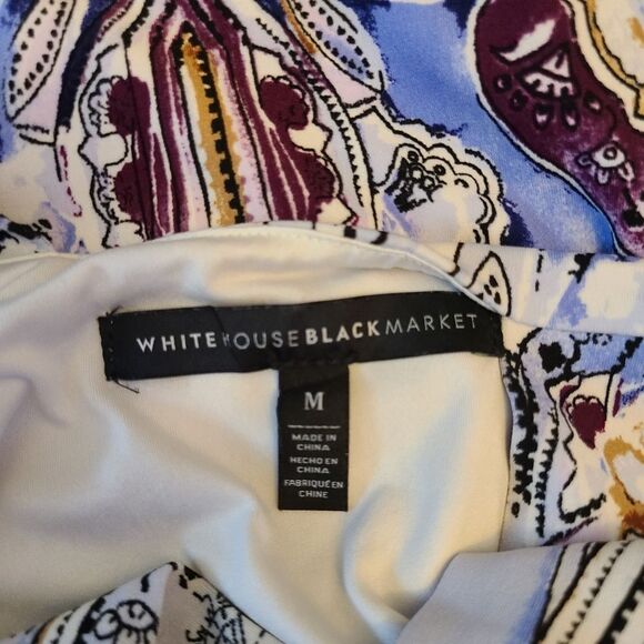 WHITE HOUSE BLACK MARKET Dress Bare Shoulders Strappy Back Sequins‎  Bead… - Picture 6 of 13